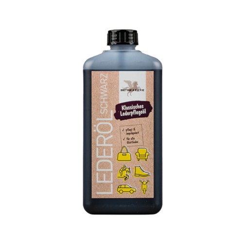 Lederöl schwarz 500 ml - e,