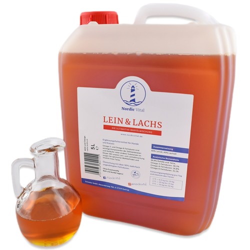 Leinöl lachsöl 5 liter - ,